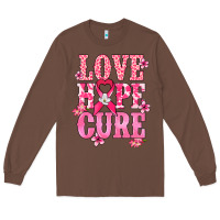 Chestnut Love Hope Cure Cancer Awareness Long Sleeve Tee - HowdyJamesFarm
