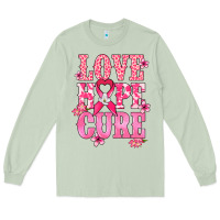 Matcha Love Hope Cure Cancer Awareness Long Sleeve Tee - HowdyJamesFarm