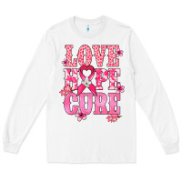 White Love Hope Cure Cancer Awareness Long Sleeve Tee - HowdyJamesFarm