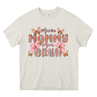 Cream mama mommy mom bruh Heavy Core Tee - MaliasSmallBusiness
