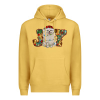 Antique Gold pomeranian christmas joy Premium Hoodie - RanaPortraitStore