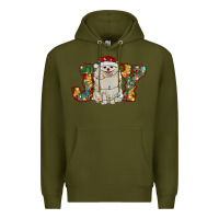 Army Green pomeranian christmas joy Premium Hoodie - RanaPortraitStore