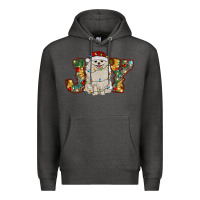 Charcoal Heather pomeranian christmas joy Premium Hoodie - RanaPortraitStore
