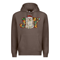Coffee pomeranian christmas joy Premium Hoodie - RanaPortraitStore