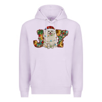 Lilac pomeranian christmas joy Premium Hoodie - RanaPortraitStore