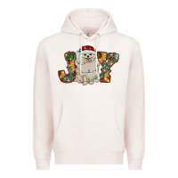 Pale Pink pomeranian christmas joy Premium Hoodie - RanaPortraitStore