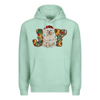Seafoam pomeranian christmas joy Premium Hoodie - RanaPortraitStore