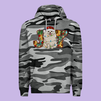 Pomeranian Christmas Joy Premium Hoodie Designed By Ranaportraitstore