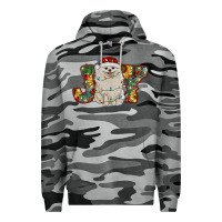 Slate Camo pomeranian christmas joy Premium Hoodie - RanaPortraitStore
