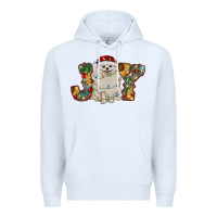 White pomeranian christmas joy Premium Hoodie - RanaPortraitStore