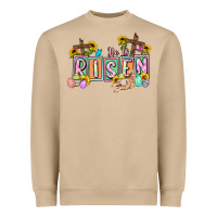 Mushroom He is risen Easter  Easter Day Heavyweight Sweatshirt - CowGirlArtShop