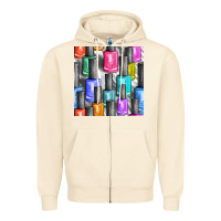 Sandshell colorful nail polish seamless pattern bbs Zipper Hoodie - BundleAndBundleShop