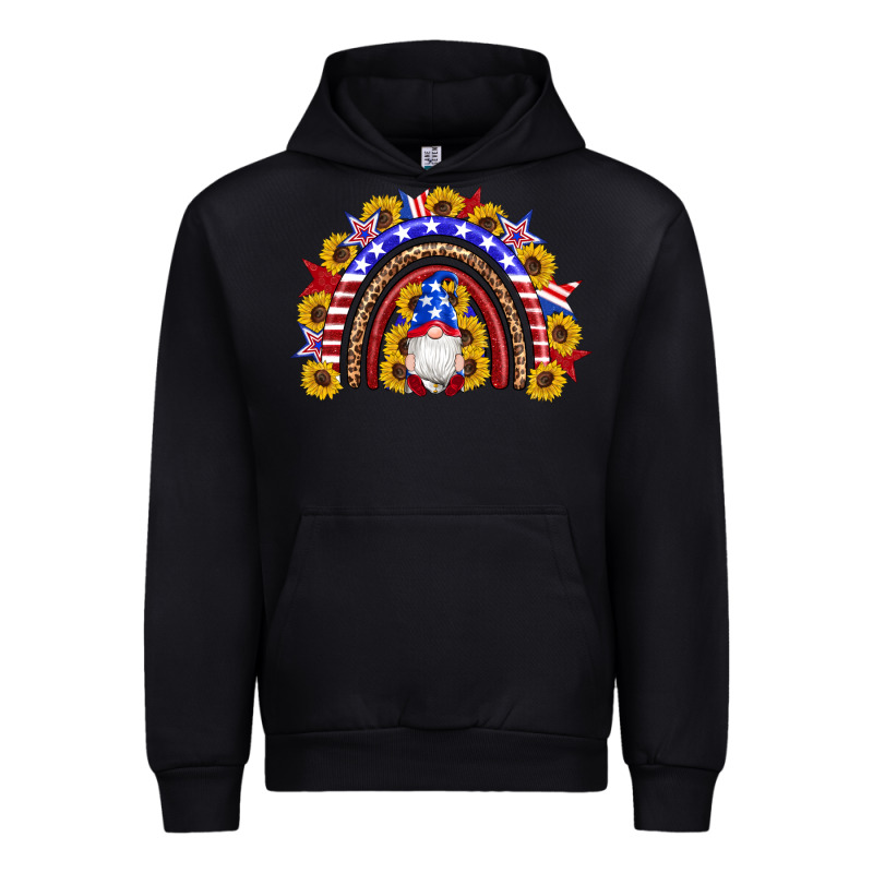 American Flag Gnomes Sunflowers Rainbow Urban Hoodie by Artiststas | Teevron