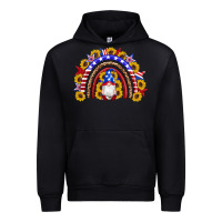 Black american flag gnomes sunflowers rainbow Urban Hoodie - Artiststas
