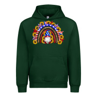 Forest Green american flag gnomes sunflowers rainbow Urban Hoodie - Artiststas