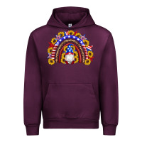 Mauve Wine american flag gnomes sunflowers rainbow Urban Hoodie - Artiststas