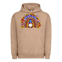 Pigment Burro american flag gnomes sunflowers rainbow Urban Hoodie - Artiststas