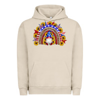 Pigment French Oak american flag gnomes sunflowers rainbow Urban Hoodie - Artiststas