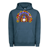 Pigment Midnight Navy american flag gnomes sunflowers rainbow Urban Hoodie - Artiststas