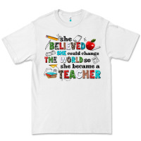 White she believed she could change the world so she bec Premium Tee - NancyCooperArtShop