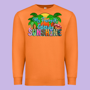 My Favorite Coloris Sunshine Premium Sweatshirt Designed By Cowhidedigitalart