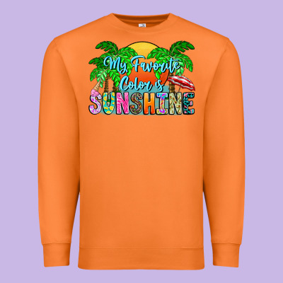 My Favorite Coloris Sunshine Premium Sweatshirt Designed By Cowhidedigitalart