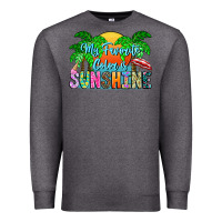 Charcoal Heather My Favorite Coloris Sunshine Premium Sweatshirt - CowhideDigitalArt