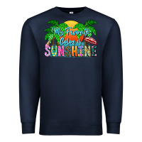 Navy My Favorite Coloris Sunshine Premium Sweatshirt - CowhideDigitalArt