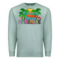 Seafoam My Favorite Coloris Sunshine Premium Sweatshirt - CowhideDigitalArt