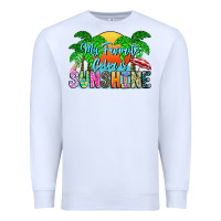 White My Favorite Coloris Sunshine Premium Sweatshirt - CowhideDigitalArt