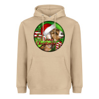 Mushroom Nubian Goat Christmas Heavyweight Hoodie - LillyAllenDesigns