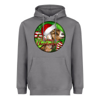 Storm Nubian Goat Christmas Heavyweight Hoodie - LillyAllenDesigns