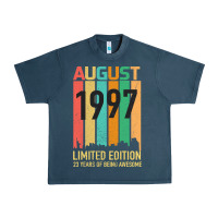 Midnight Navy August 1997 23 Years Old 23rd Birthday Urban Heavy Tee - Bettercallsaul