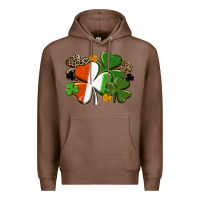 Chestnut Irish flag shamrock St. Patricks Day Premium Hoodie - FaDigitalArtStudio