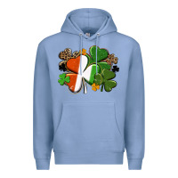 Colony Blue Irish flag shamrock St. Patricks Day Premium Hoodie - FaDigitalArtStudio