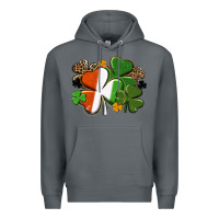 Rock Irish flag shamrock St. Patricks Day Premium Hoodie - FaDigitalArtStudio