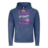 Vintage Denim Queen Was Born İn January Happy Birthday Vintage Hoodie - Bettercallsaul