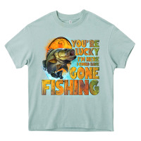 Arona youre lucky im here i could have gone fishing Heavy Core Tee - NancyCooperArtShop