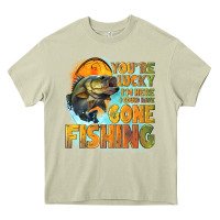 Mossy youre lucky im here i could have gone fishing Heavy Core Tee - NancyCooperArtShop