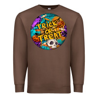 Chestnut Trick Or Treat Hallowen Round Premium Sweatshirt - LillyAllenDesigns