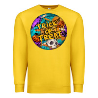 Lemon Trick Or Treat Hallowen Round Premium Sweatshirt - LillyAllenDesigns