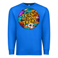 True Royal Trick Or Treat Hallowen Round Premium Sweatshirt - LillyAllenDesigns