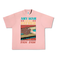 Salmon Any man can be a father But it take someone special to be a Pawpaw Urban Heavy Tee - Bettercallsaul