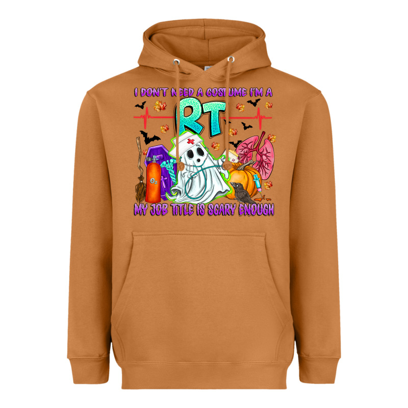Respiratory Therapist Halloween Humor Heavyweight Hoodie by CowhideDigitalArt | Teevron