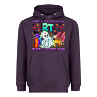 Plum respiratory therapist halloween humor Heavyweight Hoodie - CowhideDigitalArt