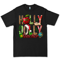 Black holly jolly teacher Premium Tee - NancyCooperArtShop