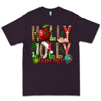 Plum holly jolly teacher Premium Tee - NancyCooperArtShop