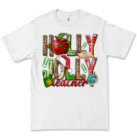 White holly jolly teacher Premium Tee - NancyCooperArtShop