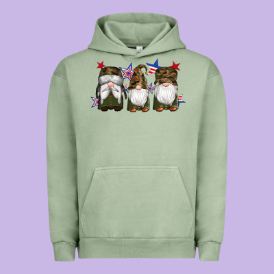 Military Gnomes Star Urban Hoodie Designed By Artiststas