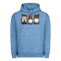 Pigment Pebble Blue military gnomes star Urban Hoodie - Artiststas